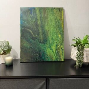 Original Abstract Art 16x20 One Of Kind Handmade Painting On Canvas